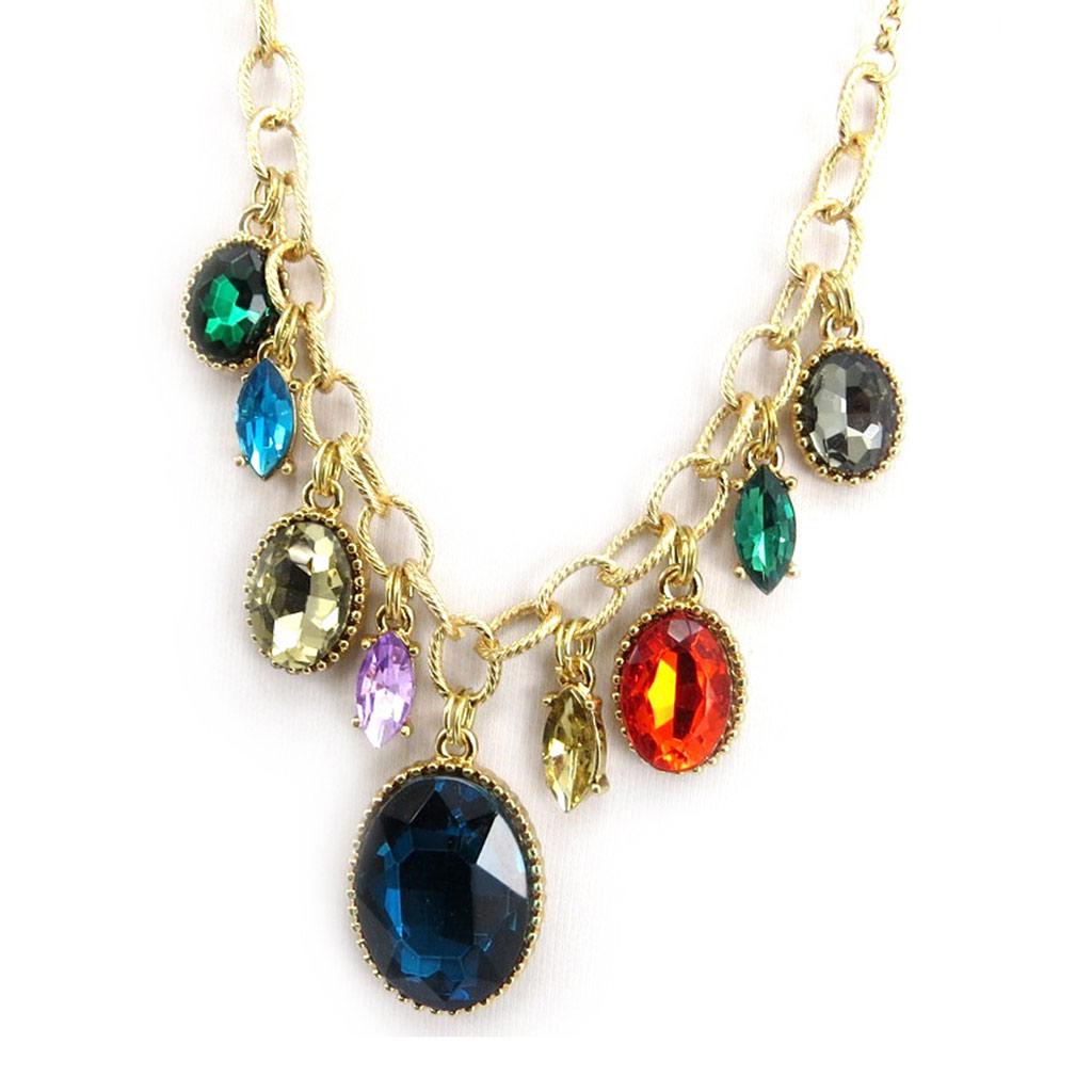 Les Trésors De Lily [L5632] - Designer Necklace 'Sissi' Tutti Frutti