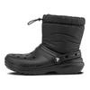 Crocs Классические утепленные ботильоны Neo Puff с круглым носком и декорированным каблуком, унисекс, черные 206630-060