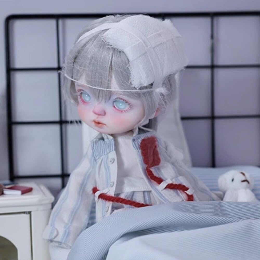 Кукла BJD Meeler Девочка Полный Набор 24см SD Смола Шарнирная Кукла Ручной Работы Будущая Маленькая Девочка-Робот Полный Набор 1 Кукла Глаза Макияж Лица Голова Одежда Парик