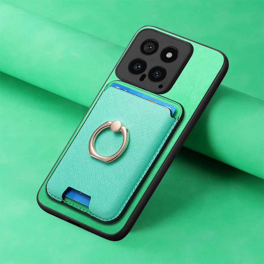 2 в 1 Masafe держатель для карт чехол для телефона Xiaomi 14T Pro 13T кожаный чехол беспроводная зарядка защитная задняя крышка для Xiaomi 15 Pro 14 Ultra Чехлы