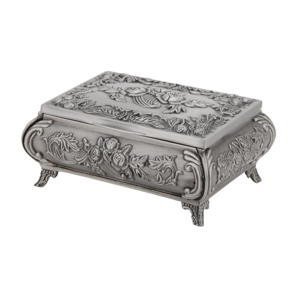 Alloy Jewelry Case Rectangular Ring Box Jewelry Boxes Jewelry Box Home Decor