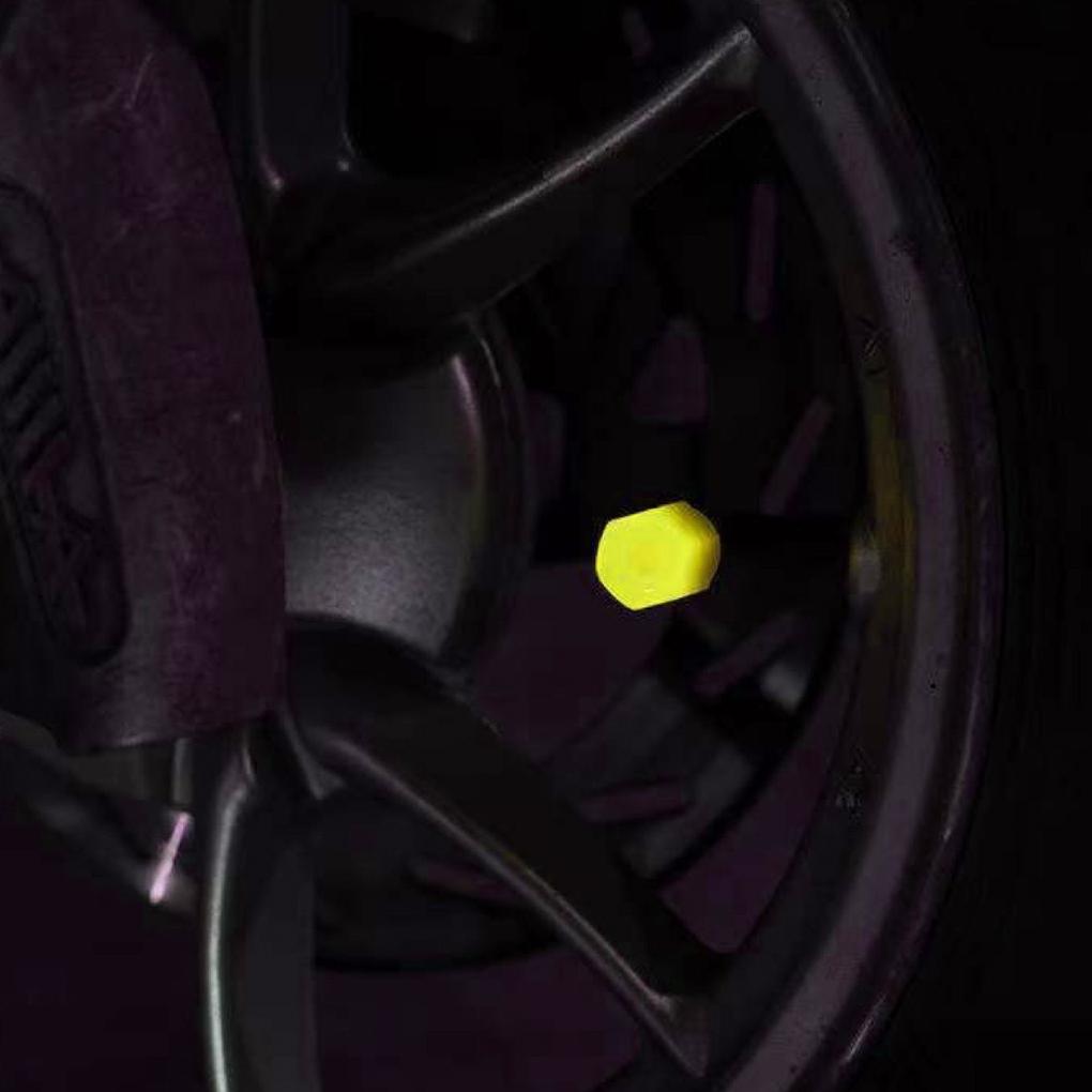 4 шт. Колпачки на автомобильные шины Универсальные Светящиеся Пластиковые Декоративные Крышки Разноцветные Светящиеся Защитники Колес Аксессуары для Велосипеда