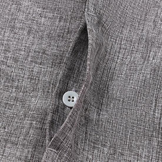 Мужская рубашка с короткими рукавами и лацканами, однотонные топы с пуговицами, свободная посадка, повседневные тонкие топы, мужская одежда