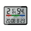 Temperature Humidity Meter Desktop Testing Meter with Time Date Display Large LCD Thermometers Hygrometer for Indoor