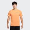 Nike Solid Color Crew Neck Pullover Short Sleeve T-Shirt Men Tops Orange DV9816-815