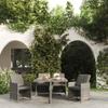 Day and Night - Day and Night 5-piece Garden Dining Set with Gray Synthetic Rattan Cushions