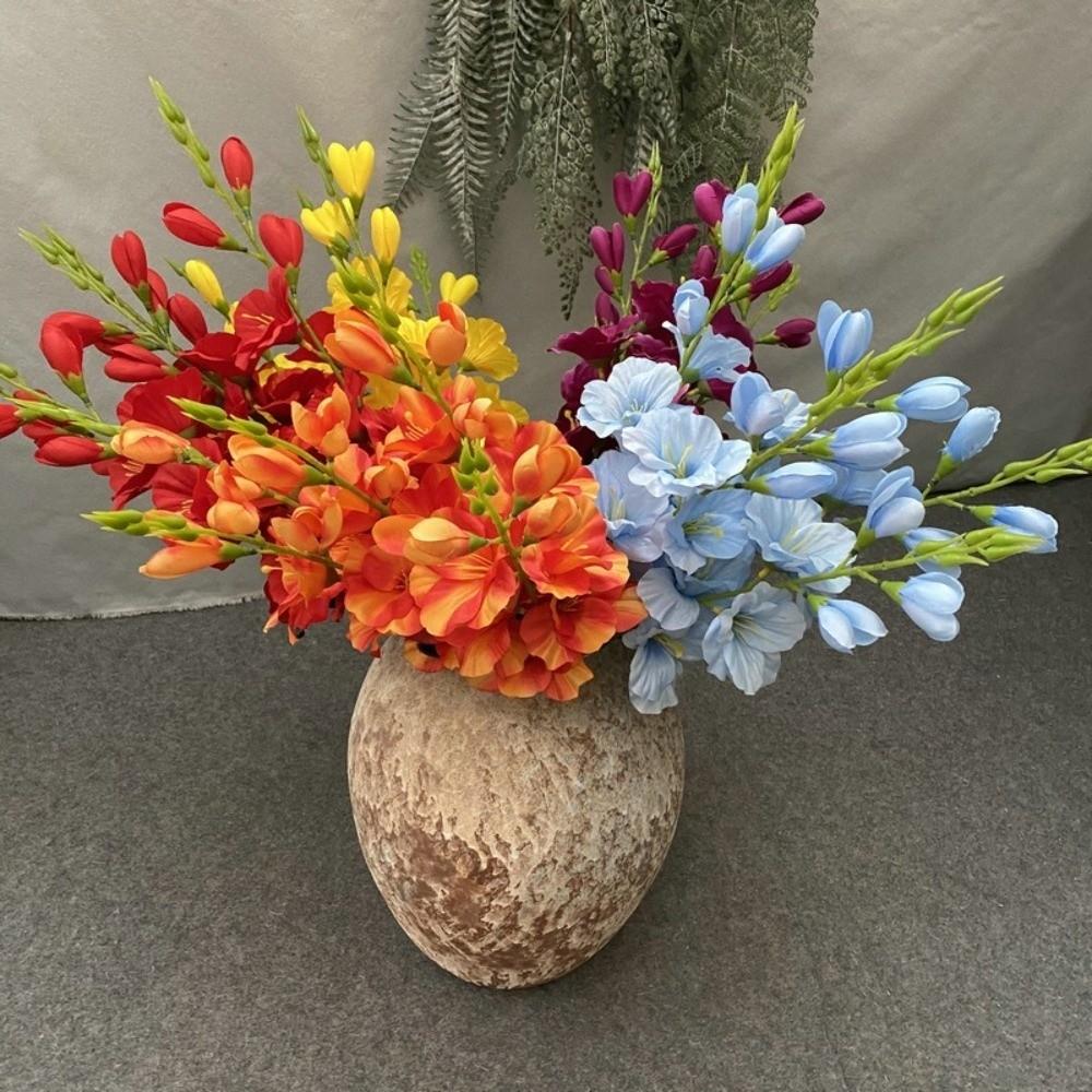 70cm Artificial Gladiolus Lifelike Fake Floral Decoration Artificial Flower Vase Arrangements