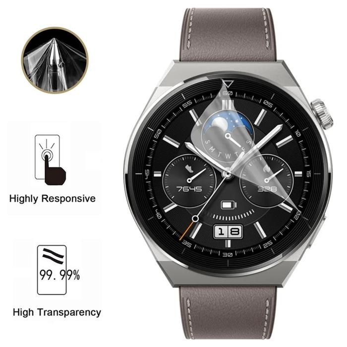 Protection écran pour Huawei GT3 - 46mm [Pack 6] Film Plastique Protecteur Résistant Ultra Mince Phonillico