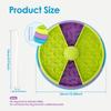Миска для медленного питания для собак, 3-слойная вращающаяся головоломка, дозатор корма для домашних животных с зубной щеткой, устойчивая к удушению, миска для кошек и собак, игра для дрессировки