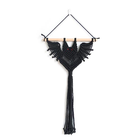 Готическая летучая мышь, подвесной плантатор, тканая летучая мышь, подвесной гобелен, сочный горшок, воздушный держатель для растений, домашний декор, украшение для любителей растений, подарки