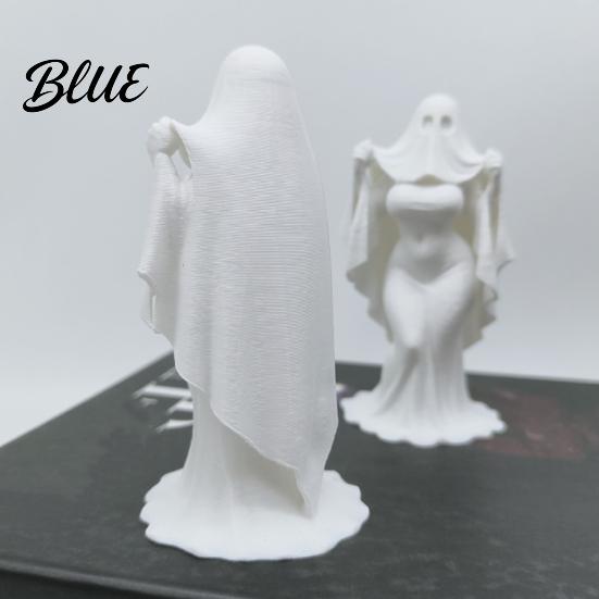 3D Украшение на Хэллоуин, Статуэтка Призрачной Невесты с Печатью, Женская Фигурка-Скульптура со Стабильным Основанием, Декоративная Минималистичная Жуткая для