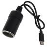 USB C PD Type C Male To 12V Car Cigarette Lighter Socket Female Step Up Cable for Driving Recorder GPS E-Dog Car Fan