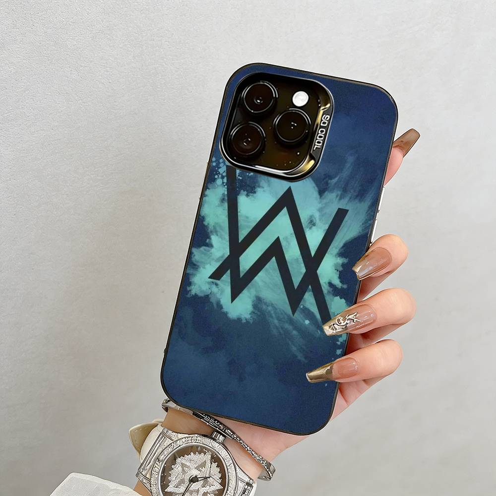 Чехол для телефона Alan Walker Для iPhone 17,16,15,14,13,12,11 Plus,Pro Max,XS,Цветной Серебряный Позолоченный Внутренний Чехол