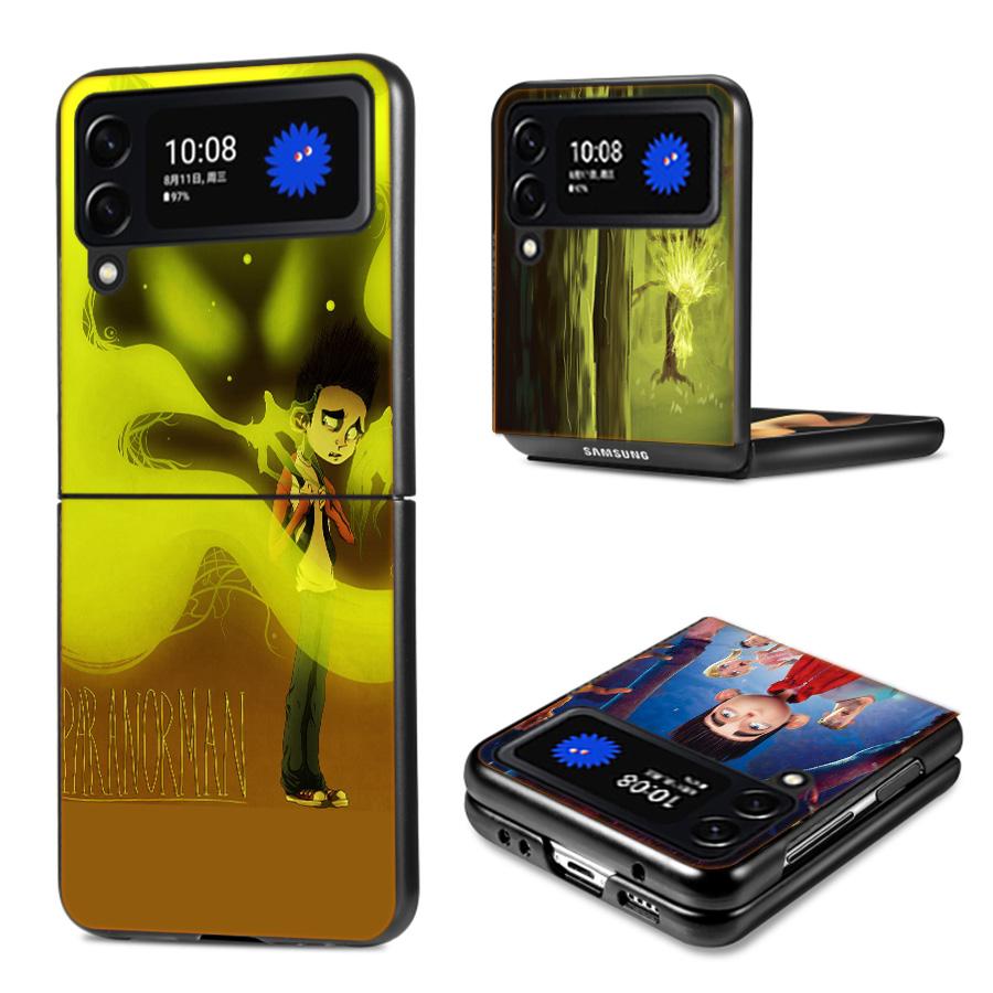 Cartoon Movie P-ParaNorman Phone Case For Samsung Z Flip 7 6 5G Galaxy Z Flip4 Z Flip5 Z Flip3 Coque Black Hard PC Shell Protect