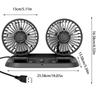 USB Car Fan Car Fan Dashboard Mounted Powerful Wind Low Noise 360 Rotating Car Dashboard Fan For Boat RV SUV Home Sedan Auto