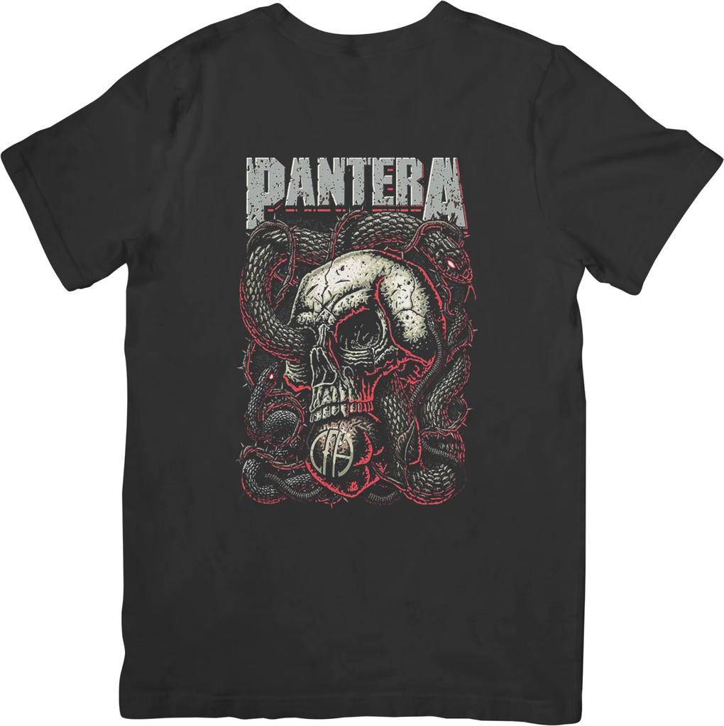 Pantera Music Unisex Fit for Men & Women Quality Cotton T-Shirt Black