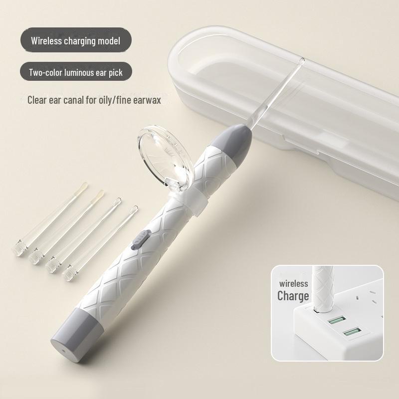 Мягкая светящаяся щеточка для ушей для малышей - безопасный инструмент для удаления ушной серы у малышей