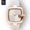 GUOU Top Brand Women's Watches Square Fashion zegarek damski Luxury Ladies Bracelet For Women Genuine Leather Strap Clocks Saati
