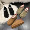 Snow Boots for Women Winter New Thick Soles Half Slippers Oversized Plush Thickened Cotton Shoes