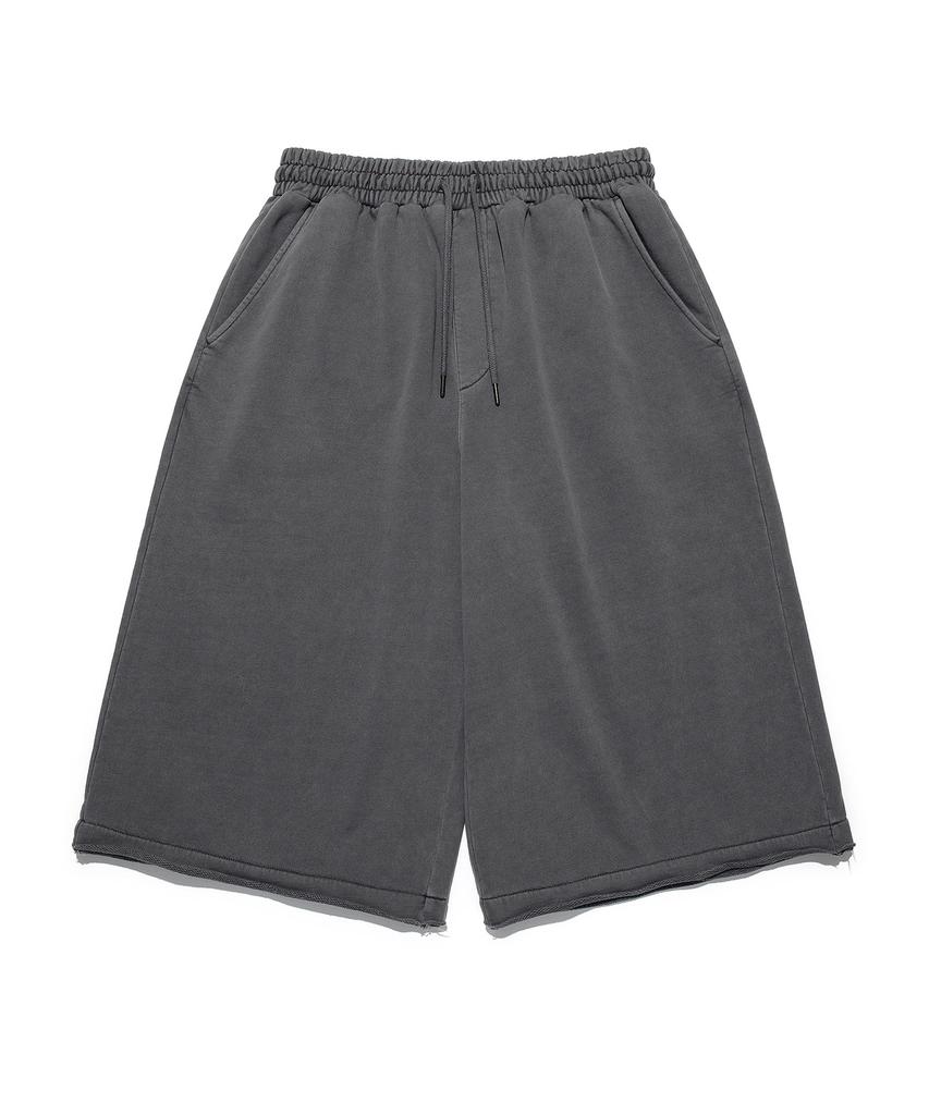 LEE Pigment-Dyed Capri Sweat Shorts Pigment Charcoal