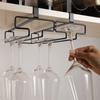 Two Rows Wine Glass Hanging Rack Lightweight Kitchen Storage Shelf  Cabinet Storage