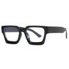 Simple retro thick framed square Sun glasses trendy personalized Sunglasses women 2025