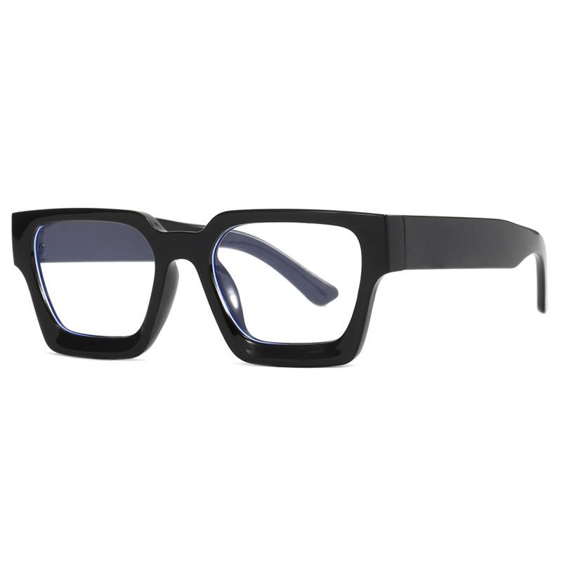 Simple retro thick framed square Sun glasses trendy personalized Sunglasses women 2025