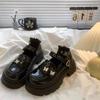Shallow Mouth Sweet and Cool Mary Jane Single Shoes Women's Summer New Lightweight Butterfly British Style Shiny Thick-soled Small Leather Shoes