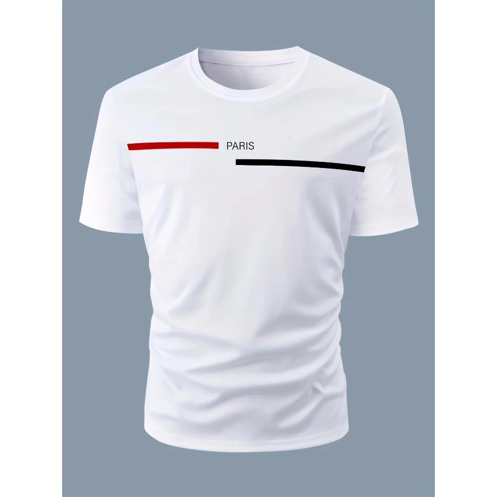 Men's Summer Loose Fit 100 Cotton Printed T-shirt Tops