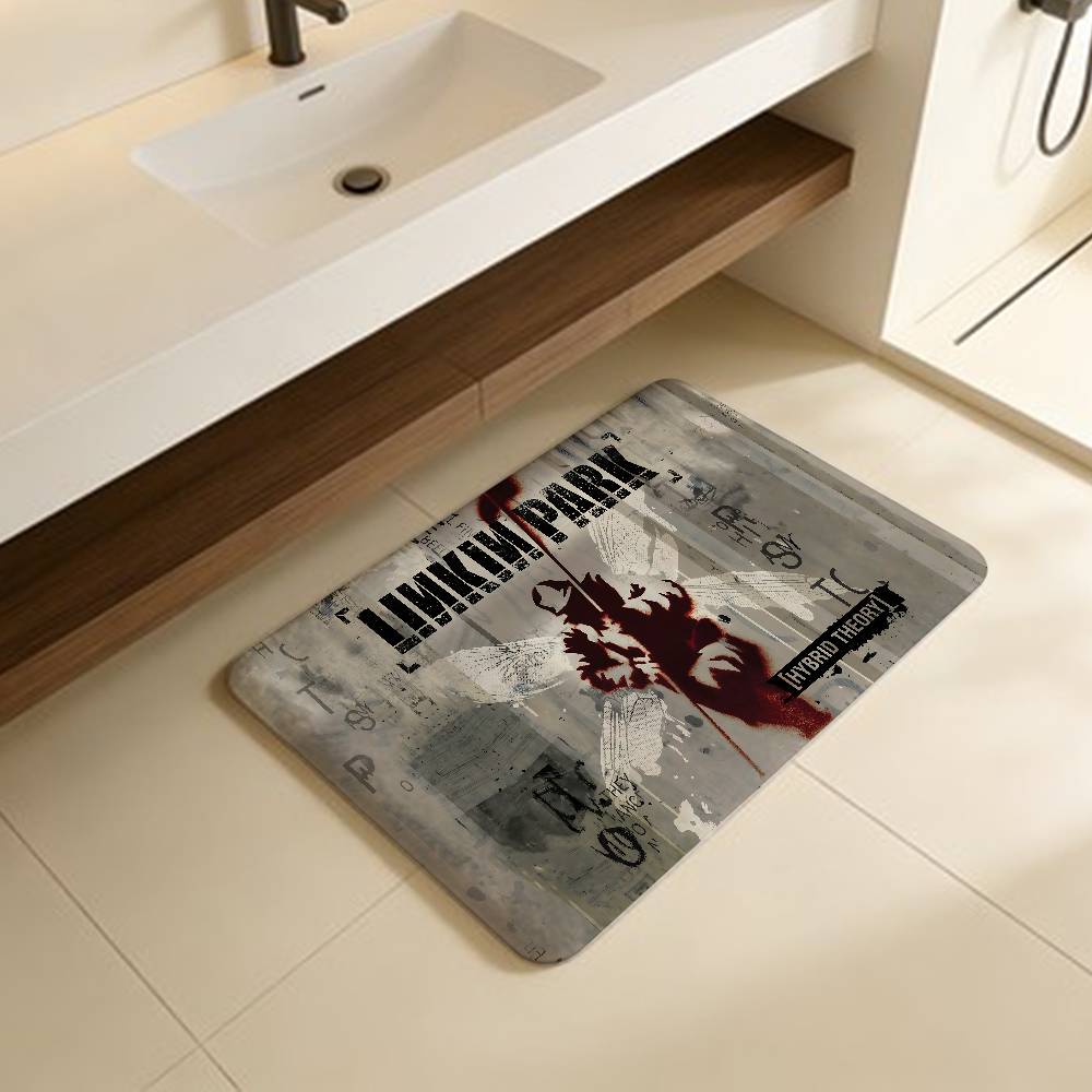 Band L-LinkinS P-Park Singer Door Mat Washable Non-Slip Living Room Sofa Chairs Area Mat Kitchen Doormat Area Rug