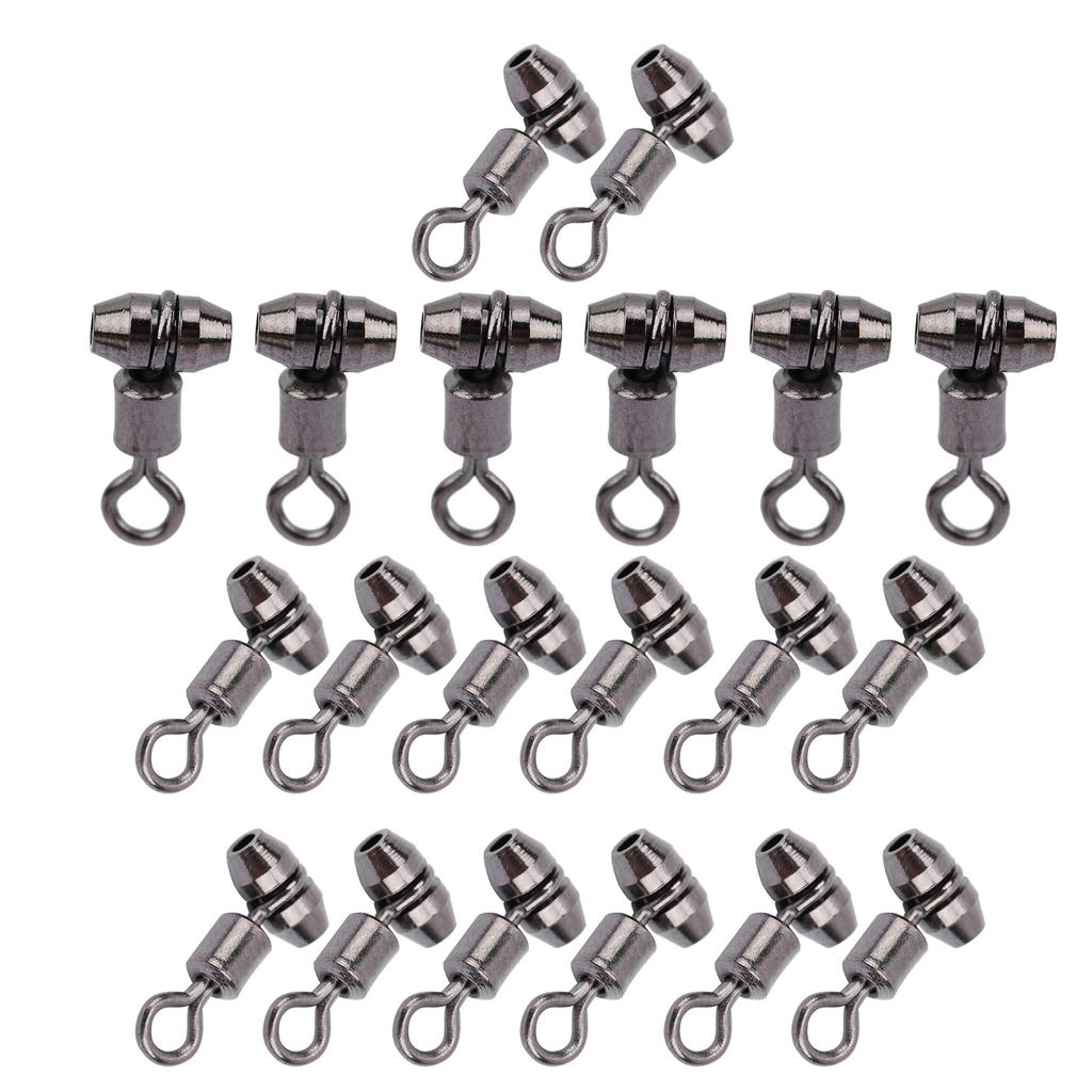 20 шт. Медная улучшенная версия Американский вертлюг с крючком Соединитель для снастей Рыболовное оборудование Овальный Средний