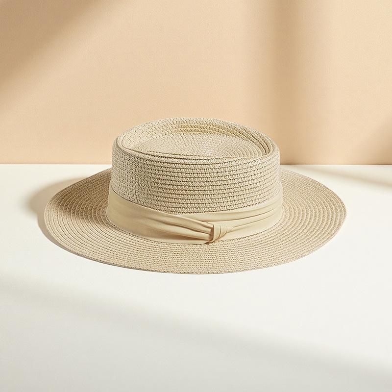 Шляпа-ведро из плетеной травы, однотонная, повседневная, для защиты от солнца