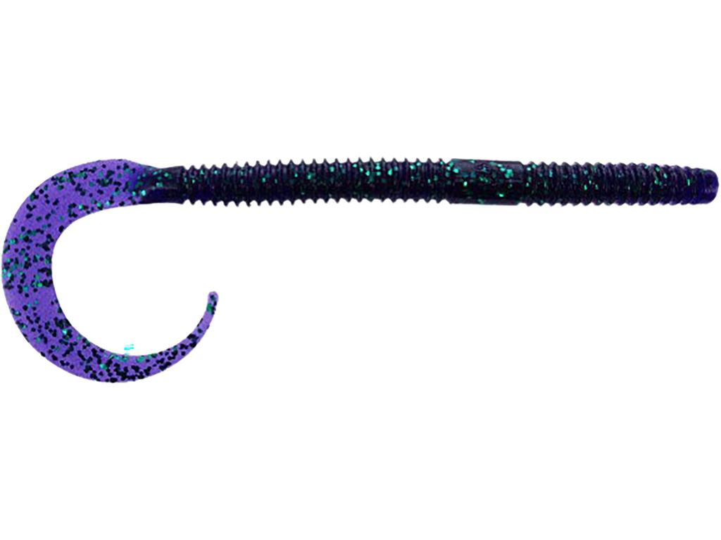YAMAMOTO YAMAMOTO BAITS Ichiworm 10 дюймов №213 Фиолетовый Изумрудный Флейк (Джунбаг)