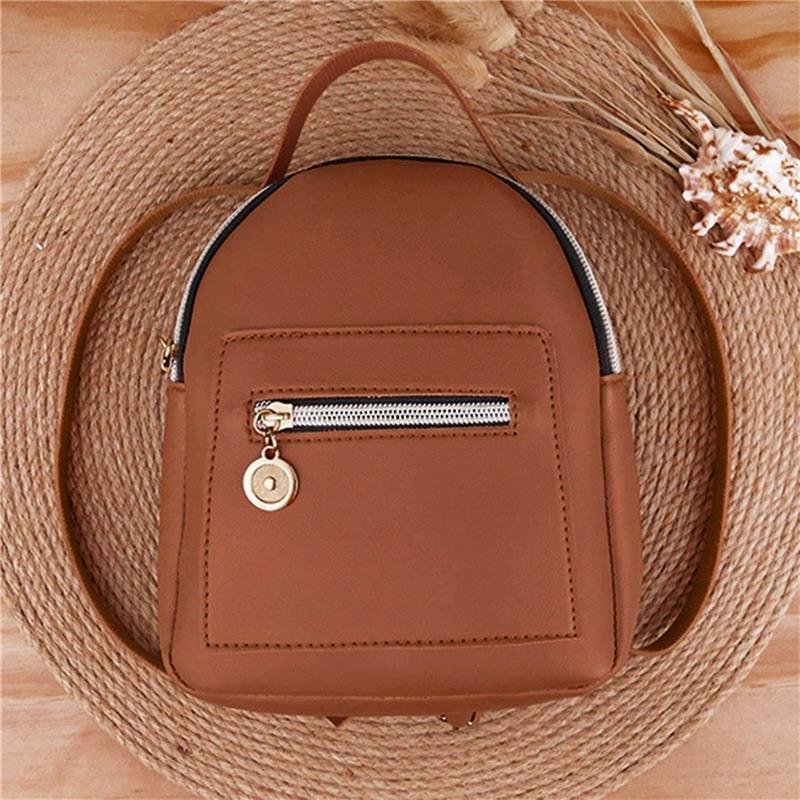 Женский рюкзак PU маленький подростковый модный досуг молния сумка через плечо рюкзак большой емкости женский мини школьный рюкзак