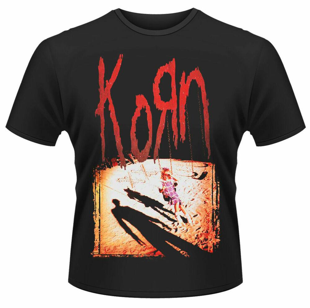 Korn 'Korn' Black Classic Rock Metal Band Tee Nu Unisex T-Shirt