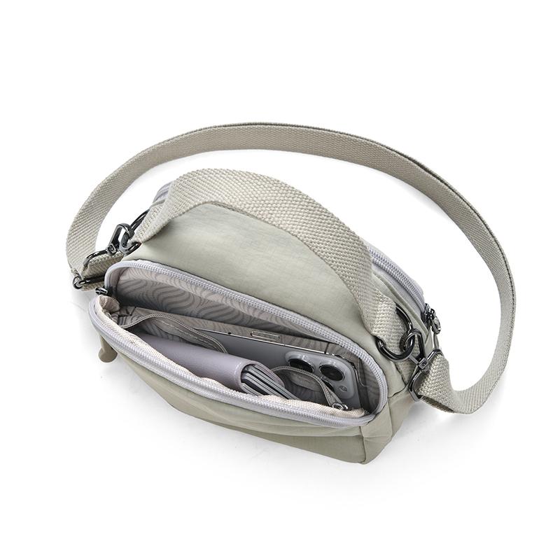 Женская нейлоновая сумка через плечо однотонная портативная сумка кроссбоди