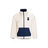 Winter Lamb Fleece Warm Stand Collar Sports Jacket Men Jackets Vanilla-White 952138701-1