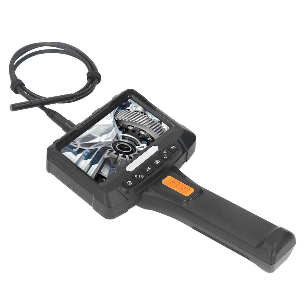 Шарнирный бороскоп, 2 МП HD, портативный, вращающийся на 360 градусов, 2 объектива, 5-дюймовый экран Industrial Inspecti