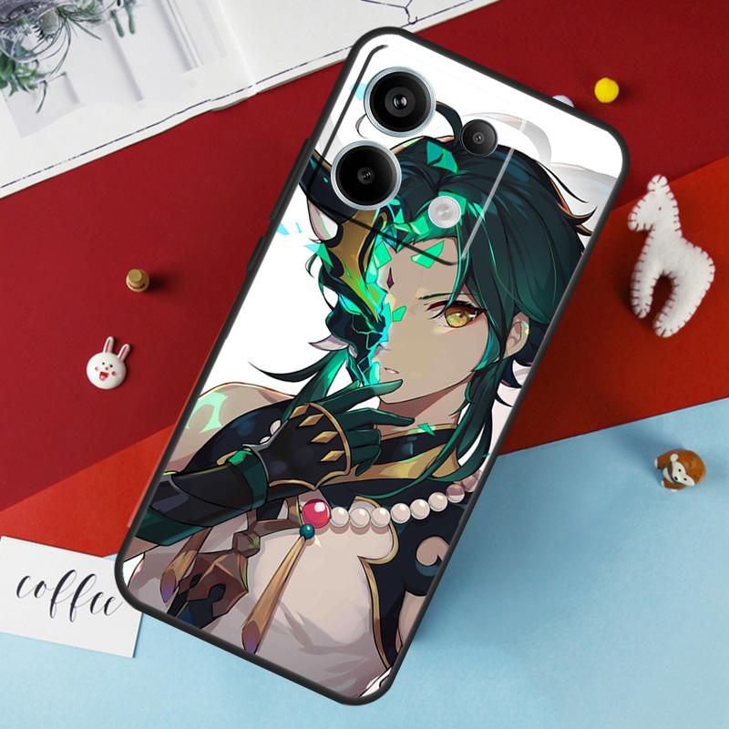 Чехол Genshin Impact Xiao для Xiaomi Redmi 13C 12C 10C 9C 10A Redmi Note 11 9 10 12 13 Pro 9S 10S 11S 12S Чехол
