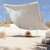 VidaXL Beach Awning with Sand Anchors Grey 214x236 Cm, Beach Tent, Beach Shelter, Beach Tent with Anchor of 4008643