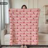 Strawberry Custom Name Baby Blanket Personalized Blanket Soft Skin-Friendly Sofa Blanket Kid Blanket Birthday Gifts Home Decor
