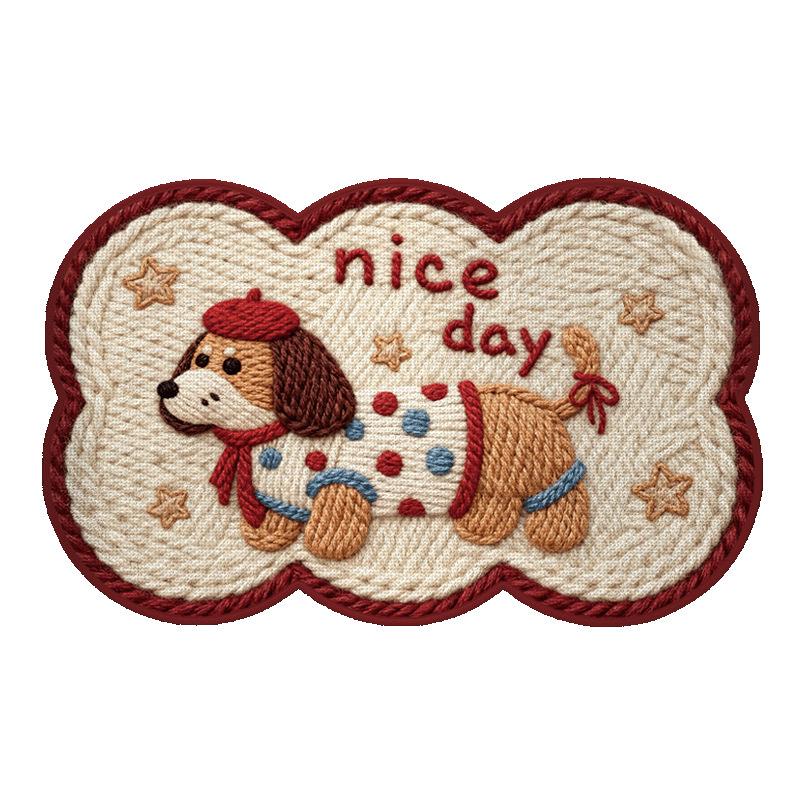 Cartoon Puppy Non-Slip Quick-Dry Water-Absorbent Bathroom Floor Mat