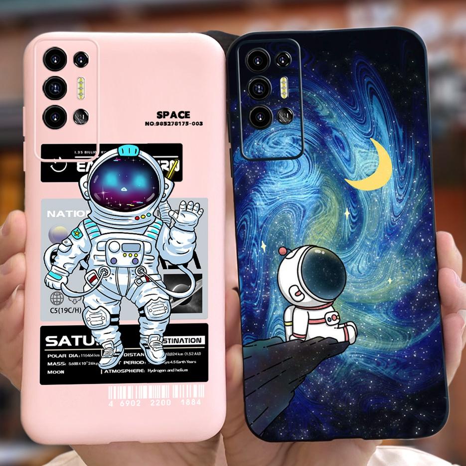 Чехол для Tecno Pova 2 LE7 LE7n Милый Мультяшный Динозавр Мягкий Силиконовый Чехол для Телефона Для Tecno Pova 2 Pova2 Задняя Крышка 6.9'' Сумки