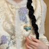 Chinese Style Embroidery Horse Brooch Cartoon Cloth Fabric Pony Brooch  New Year