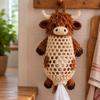 Handmade Crochet Animal Bag Holder Kit DIY Yarn Craft Plastic Bag Holder  Grocery Storage