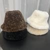 Small Roll Retro Feeling~ Winter Plush Fisherman's Hat Children's Autumn and Winter Warm Versatile Solid Color Does Not Pick People Basin Hat Tide
