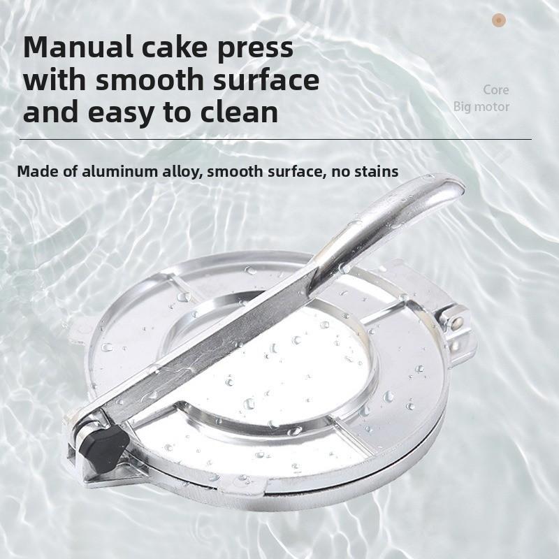 20cm Aluminum Alloy Manual Tortilla Press Hand Operated Dough Shaping Machine For Mexican Corn Tortilla And Pancake Pressing