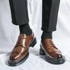 Мужская обувь для отдыха из натуральной кожи, британский деловой костюм с заостренным носком, мужская обувь для увеличения роста, корейская версия мокасин для мужчин