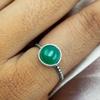 Green Onyx Gemstone 925 Sterling Silver Plated Handmade Ring Jewelry PQY-IJ6081