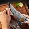 5,5-дюймовый кухонный нож с дамасским узором 5CR15 Нож из нержавеющей стали Японские универсальные ножи Нож мясника Нож для обвалки